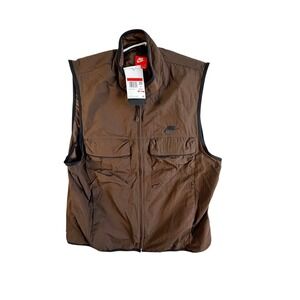 Nike Mens Brown Tech Fleece Full Zip Hoodie Jacket Size L FZ0748 237